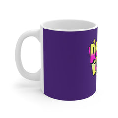 Retro Vibe Mug — 80s Neon Graphic Coffee Cup