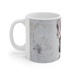 French Bulldog 11oz White Mug – Cute Frenchie Coffee Cup for Dog Lovers