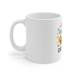 Easily Distracted by Cats & Dogs Coffee Mug — Cute Pet Lover Gift