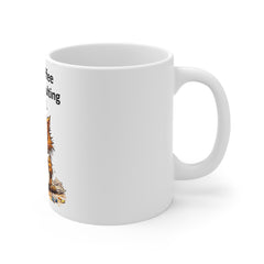 Adulting Is Hard Coffee Mug — Funny Cat 11oz White Ceramic Mug