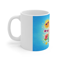 Sun Fun Vibes Mug — Bright Tropical Summer Coffee Cup