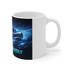 Silent But Deadly Sports Car Mug — Electric Supercar Coffee Cup