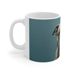 Cute Bulldog 11oz White Mug