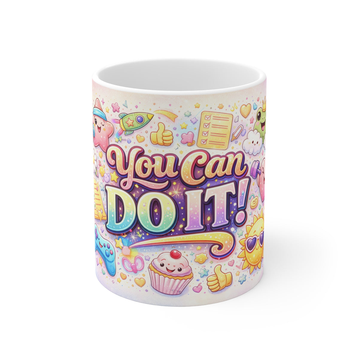 You Can Do It! – Fun & Colorful Motivational Coffee Mug (11oz)