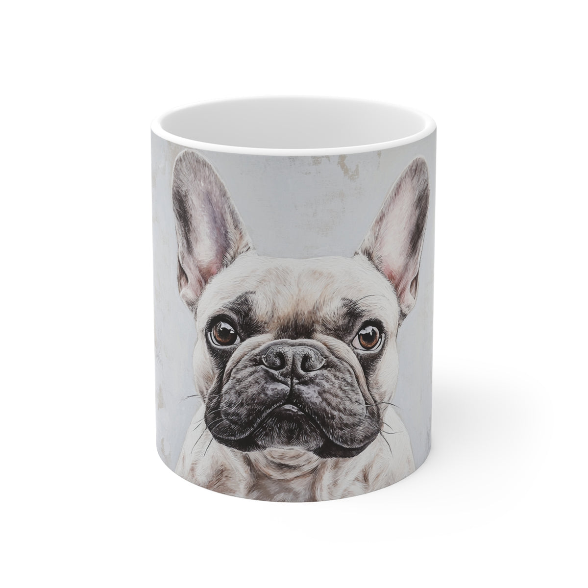 French Bulldog 11oz White Mug – Cute Frenchie Coffee Cup for Dog Lovers