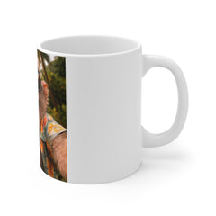 Funny Tropical Monkey Mug — Sunglasses & Hawaiian Shirt Coffee Cup
