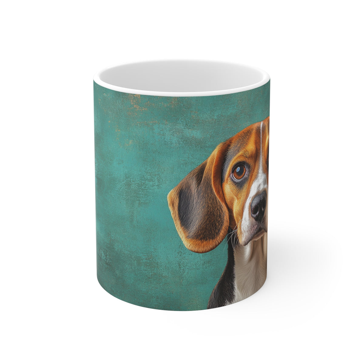 Beagle Mug — Cute 11oz White Coffee Cup for Dog Lovers