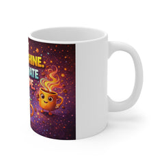 Coffee Mug — "I Don't Rise and Shine, I Caffeinate and Hope" Humorous Gift Mug