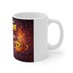 Running on Caffeine and Bad Decisions Mug — Funny Coffee Lover Ceramic Mug