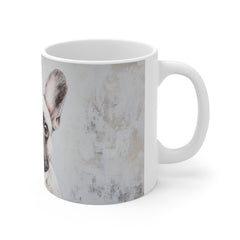 French Bulldog 11oz White Mug – Cute Frenchie Coffee Cup for Dog Lovers