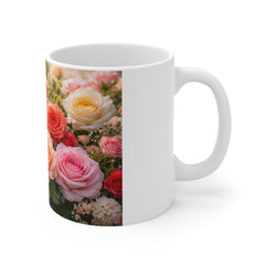 Blush & Bloom – Elegant Rose Garden Mug