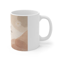 Peace Looks Good On You Mug — Calming Neutral Ceramic Coffee Cup