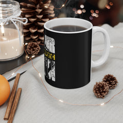 Motivational Mug — "Power Through Pain" Bold Gym Coffee Cup