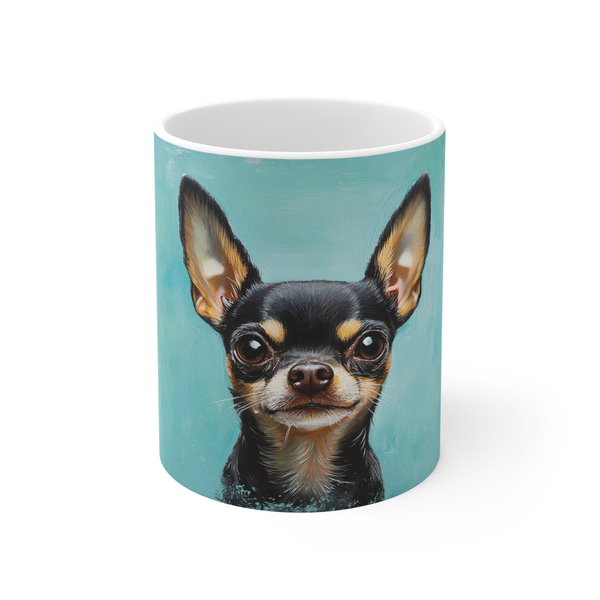 Cute Chihuahua 11oz White Mug — Adorable Dog Lover Coffee Cup