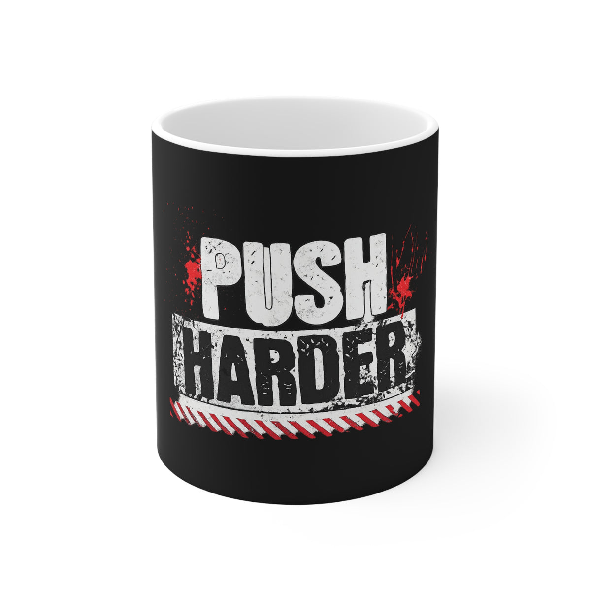 Push Harder Mug — Motivational Coffee Cup for Gym, Fitness & Workout Enthusiasts