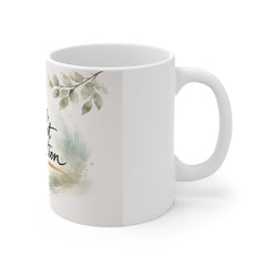 Progress, Not Perfection – Calm Inspirational Coffee Mug (11oz)