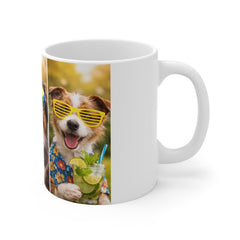 Good Vibes Only – Funny Dogs in Sunglasses Mug