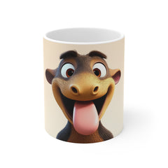 Cute Cartoon Donkey Mug — Funny Animal Coffee Cup, Cute Farmhouse Gift