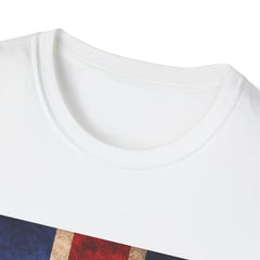 Tea First. Panic Later. T‑Shirt — British Flag Vintage Tea Graphic