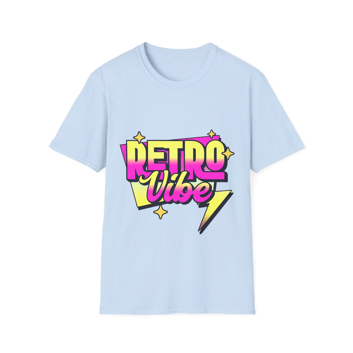 Retro Vibe T-Shirt — 80s Neon Graphic Tee