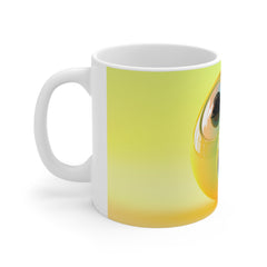 Surprised Emoji Mug — Cute 11oz Ceramic Coffee Cup