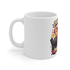 Tough Girls Fight Back Mug — Feminist Power Coffee Cup