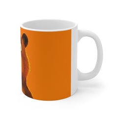 Surprised Bear Coffee Mug — Cute Cartoon Bear Face 11oz Ceramic Mug