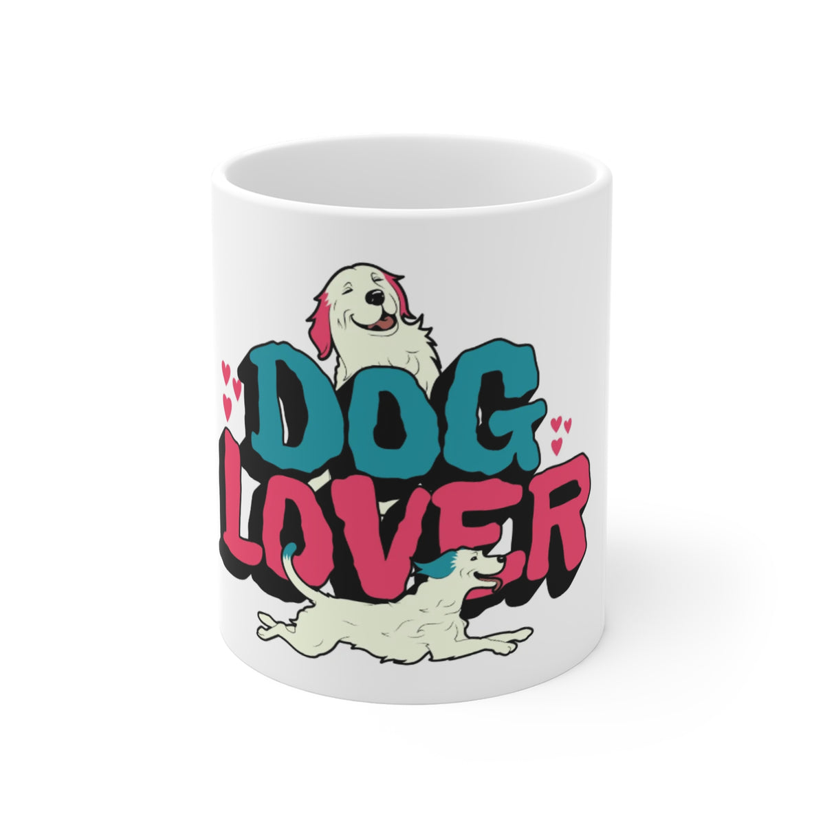Dog Lover Mug — Cute Illustrated Dogs Coffee Cup (11oz)
