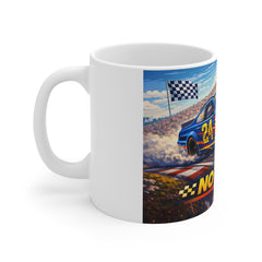 Racing Car Mug — 'No Limits' 11oz Ceramic Coffee Cup