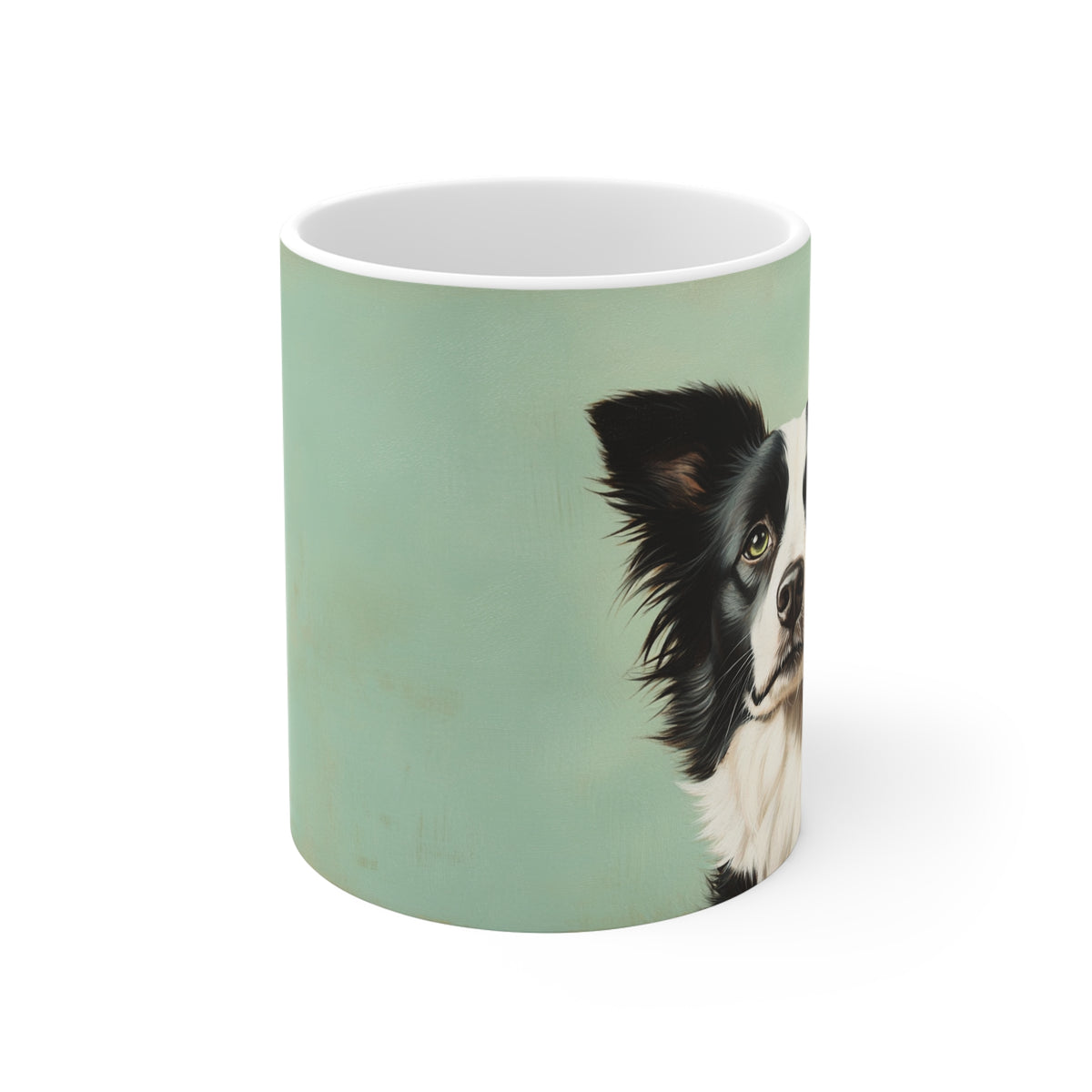 Border Collie 11oz White Mug – Cute Border Collie Dog Coffee Cup