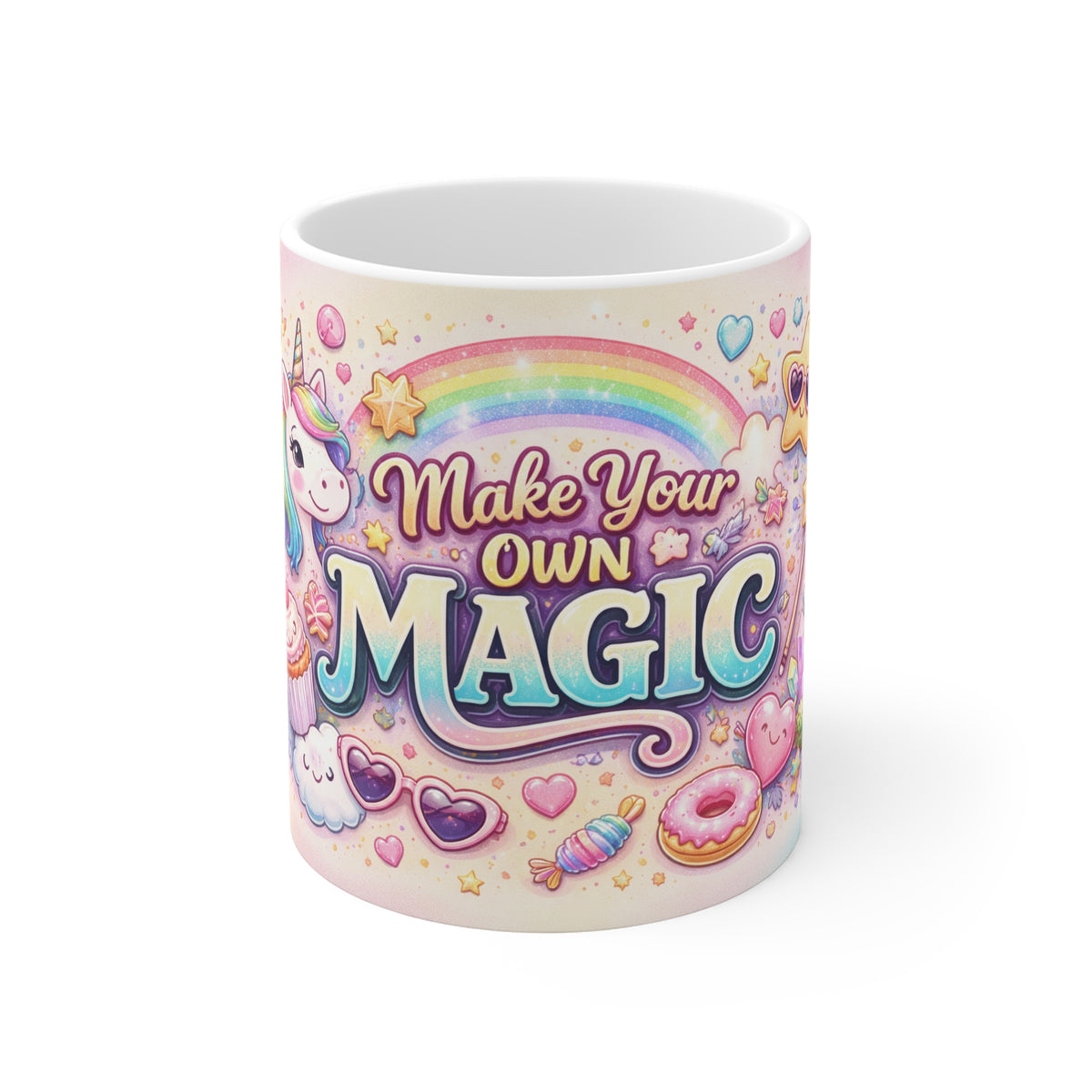 Make Your Own Magic – Fun & Colorful Coffee Mug (11oz)