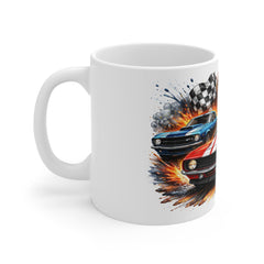 Route 66 Classic Muscle Car Mug — Vintage Racing Coffee Cup