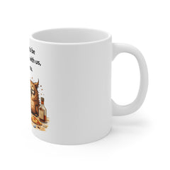 Funny Owl Beer Mug — "You don't have to be crazy to hang out with us, we'll train you."