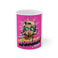 Woman Power Mug – Iconic Pop Art Feminist Coffee Cup
